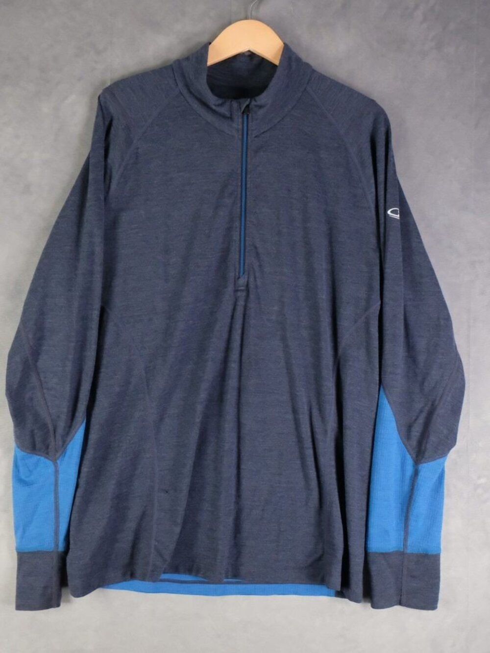 Icebreaker Merino Zone XXL Men's Half-Zip Pullover Navy Blue